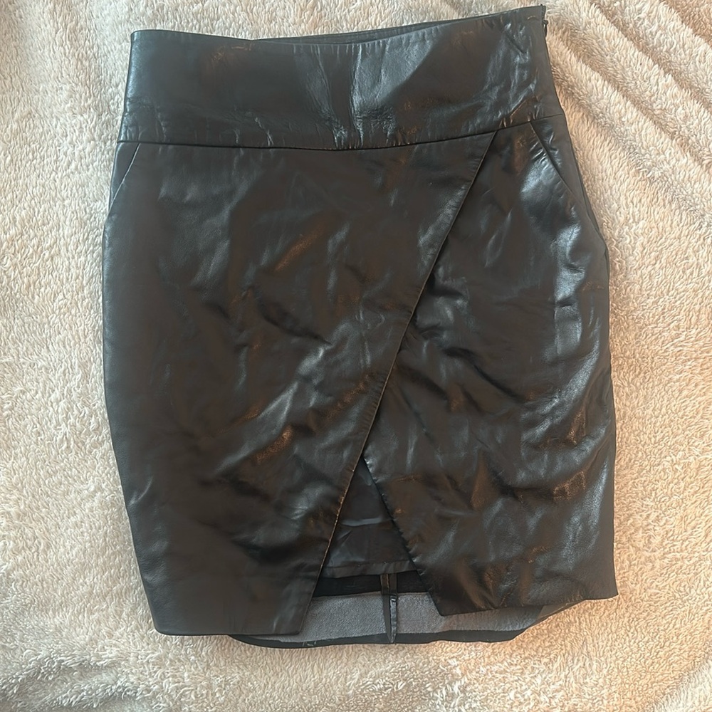 Elin Kling for Marciano real leather skirt
